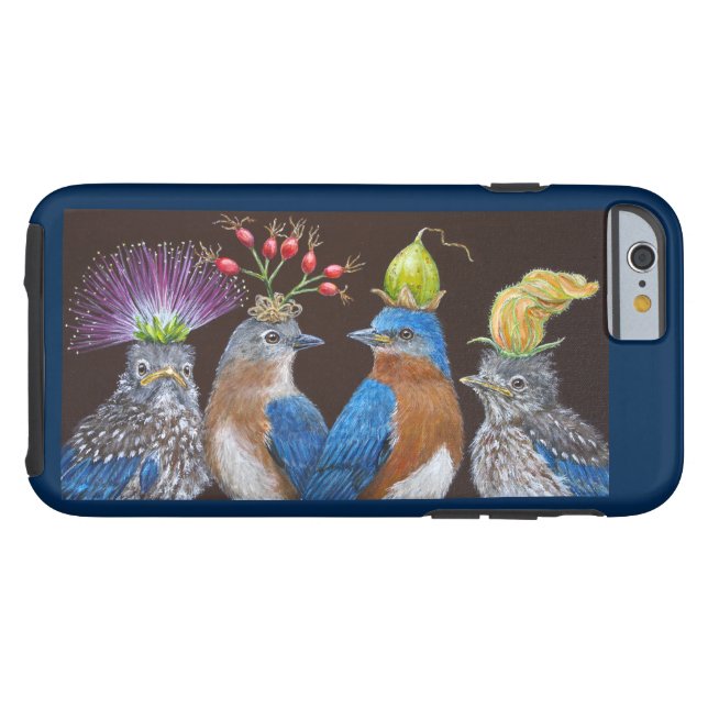 bluebird family iPhone 6/6s tough case (Back Horizontal)