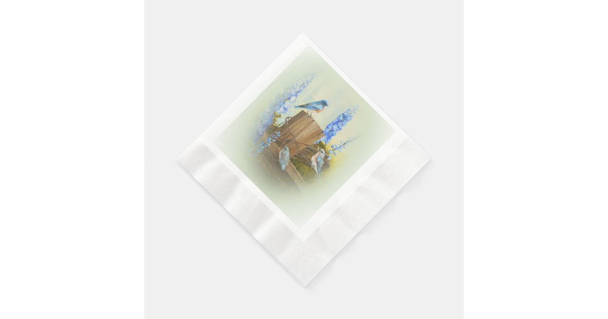 Bluebird Family Paper Napkins Zazzle