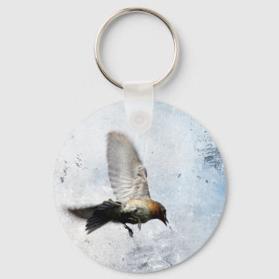 Bluebird Grunge Keychain