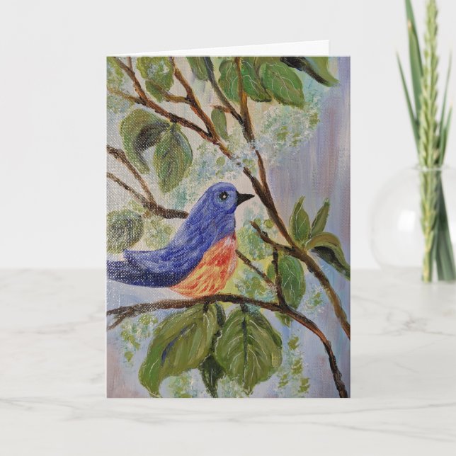 Bluebird in April Card (Front)