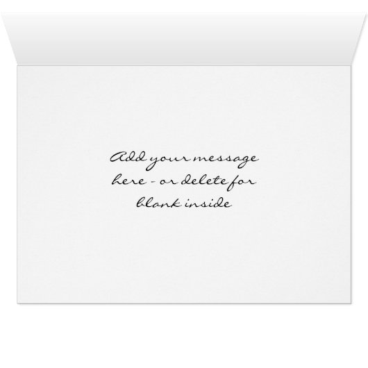 Bluebird In Winter Nature Photo Card (Inside Horizontal (Bottom))