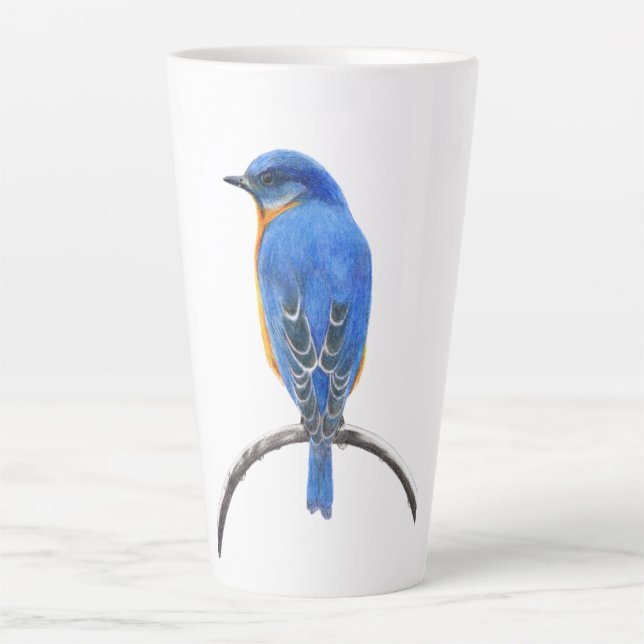 Bluebird Latte Mug (Front)