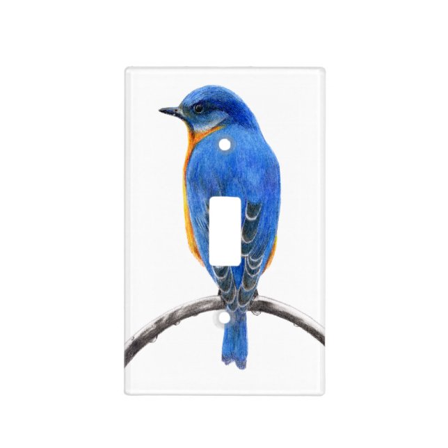 Bluebird Light Switch Cover (Front)