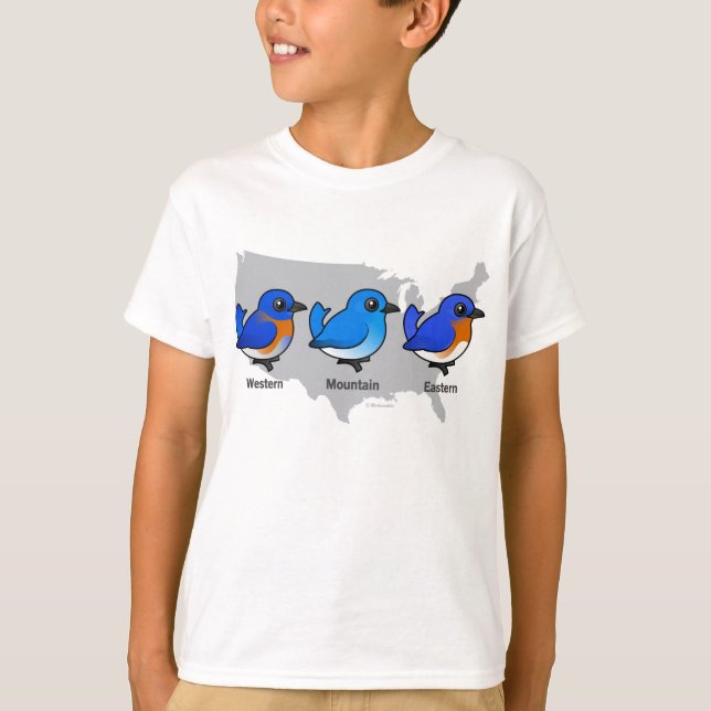 Bluebird Map T-Shirt (Front)