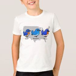 Bluebird Map Kids' American Apparel Fine Jersey T-Shirt
