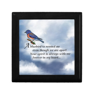 Bluebird Memorial Poem Gift Box