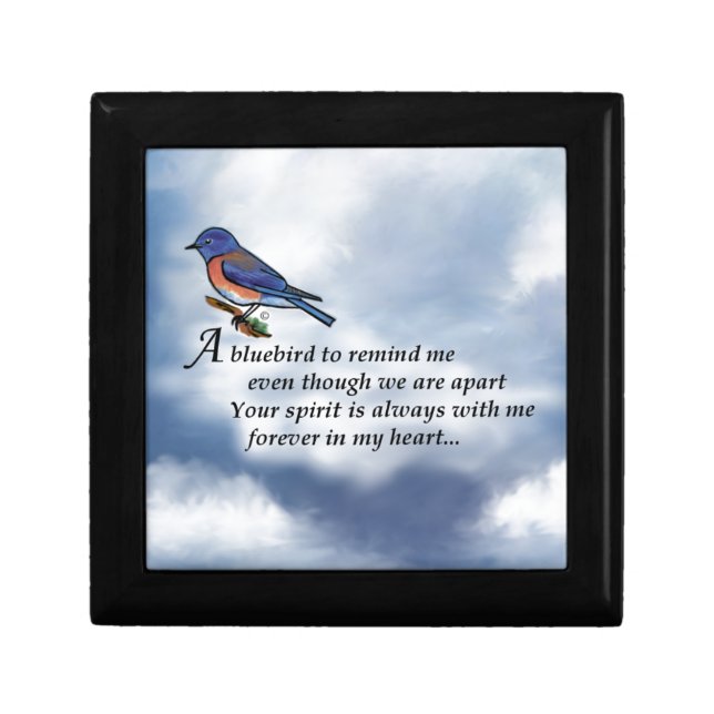 Bluebird Memorial Poem Gift Box (Front)