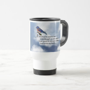 Bluebird Memorial Poem Travel Mug