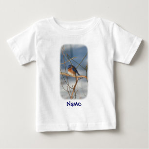 Bluebird Monogram Your Name Personalized Baby T-Shirt