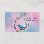 Bluebird Music Teacher Business Card at Zazzle
