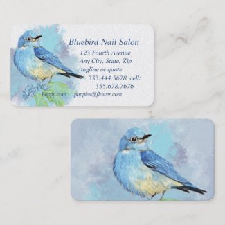 Bluebird Nail Salon or Custom Business Card