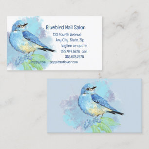 Bluebird Nail Salon or Custom Business Card