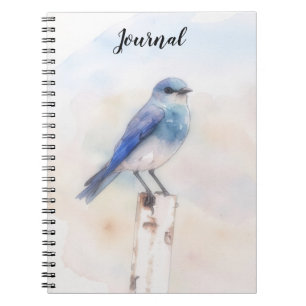 Bluebird Nature Art Personalize Journal