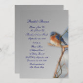 Bluebird Nature Bridal Shower Invitation (Front/Back)