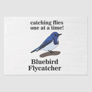 Bluebird Nature Wildlife Funny Birthday Tissue Paper