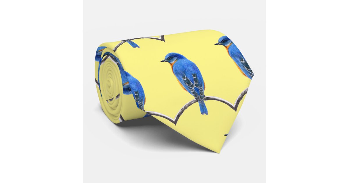 Bluebird Neck Tie | Zazzle