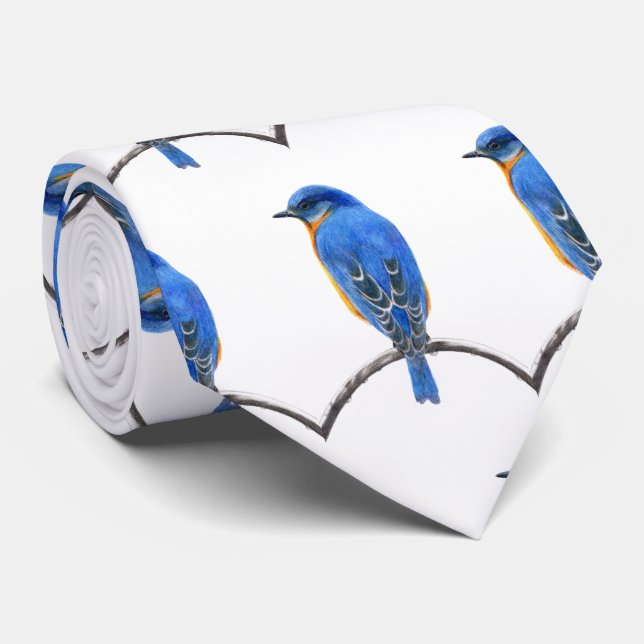 Bluebird Neck Tie (Rolled)