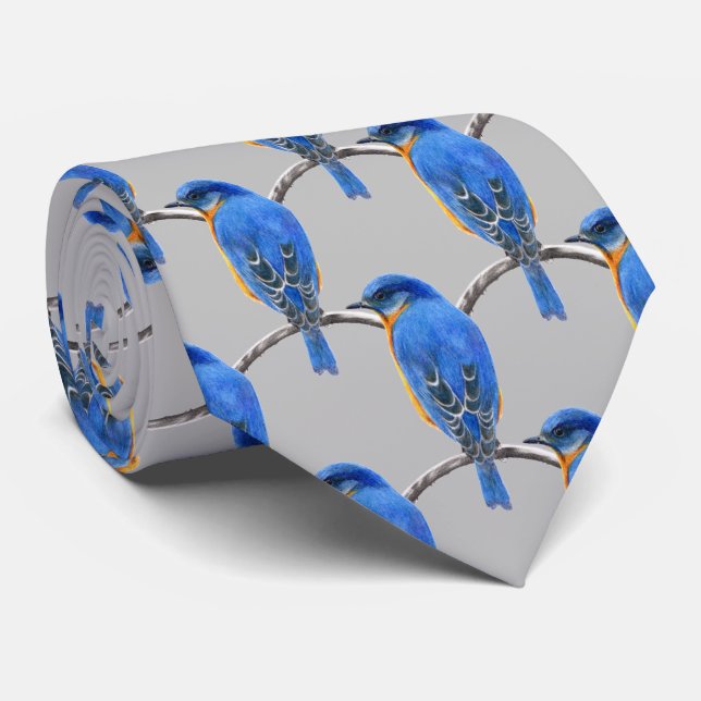 Bluebird Neck Tie (Rolled)