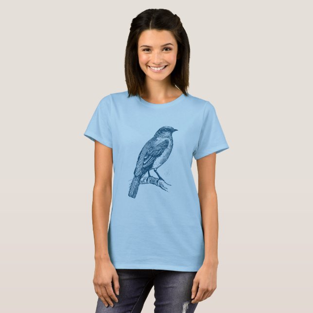 Bluebird - Ocean Blue T-Shirt (Front Full)