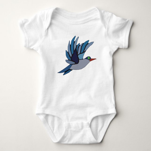 Bluebird of Happiness Baby Bodysuit (Front)