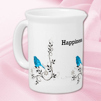 Bluebird of Happiness Beverage Pitcher