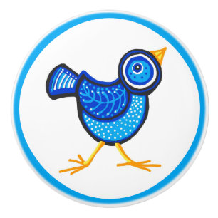 Bluebird of Happiness Ceramic Knob