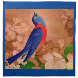 bluebird of happiness cloth napkin