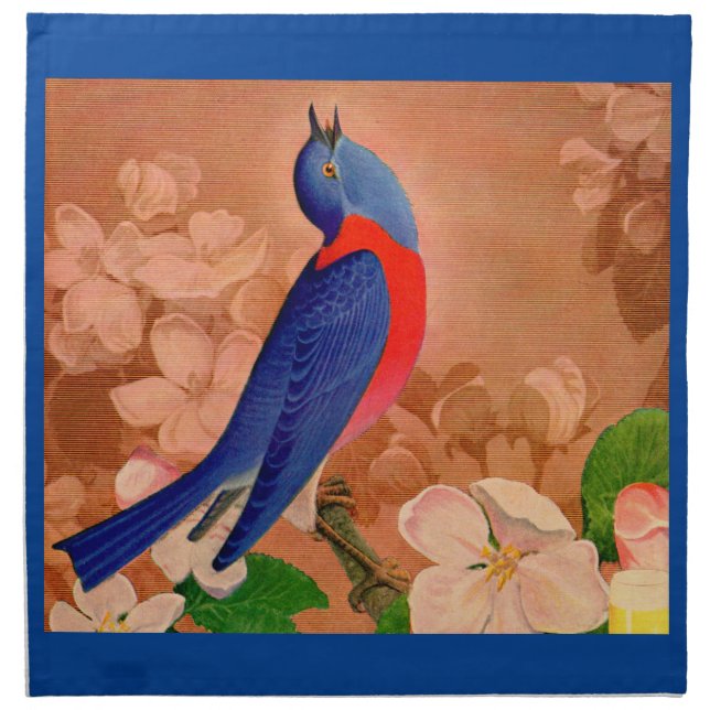 bluebird of happiness cloth napkin (Front)