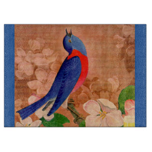 bluebird of happiness cutting board