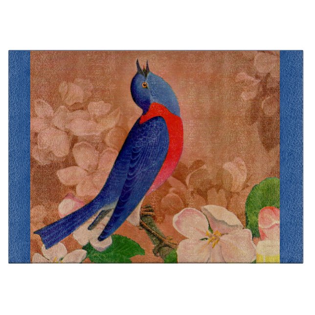 bluebird of happiness cutting board (Front)