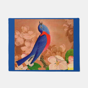 bluebird of happiness doormat