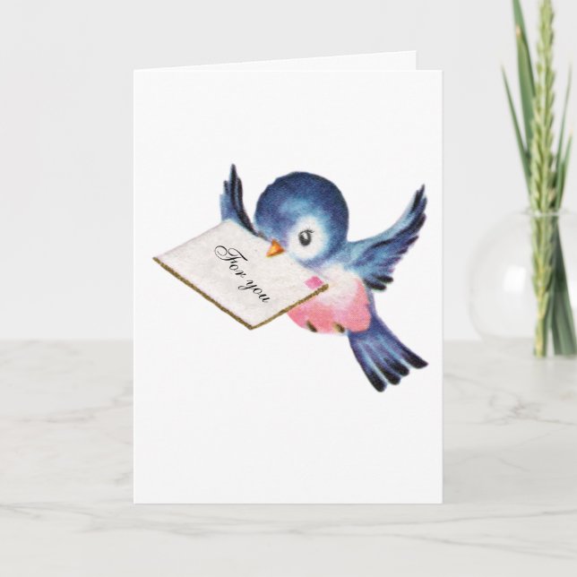 Bluebird of Happiness Graduation Card (Front)