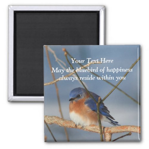 Bluebird Of Happiness Inspirational Magnet