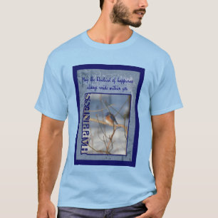 Bluebird Of Happiness Inspirational T-Shirt