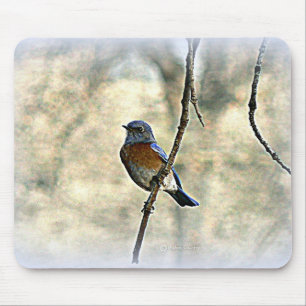 Bluebird of Happiness Mouse Pad