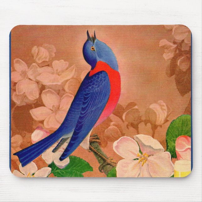 bluebird of happiness mouse pad (Front)
