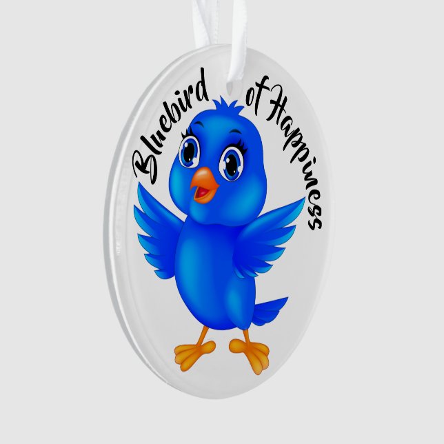 Bluebird of Happiness Ornament (Front)