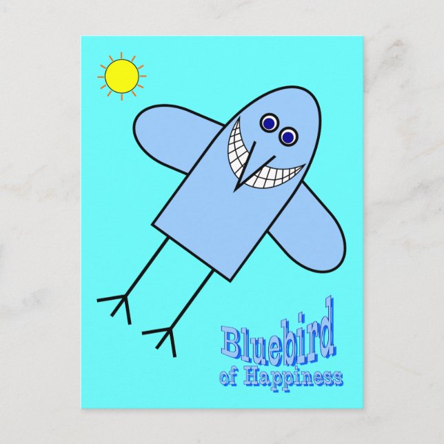 Bluebird of Happiness Postcard (Front)