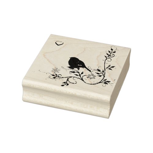 Bluebird of Happiness Rubber Stamp