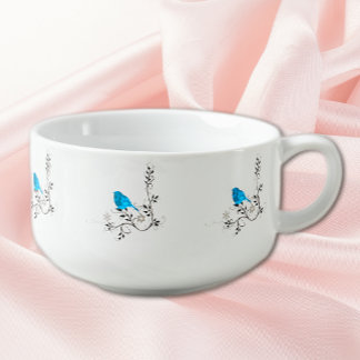 BlueBird of Happiness Soup Mug