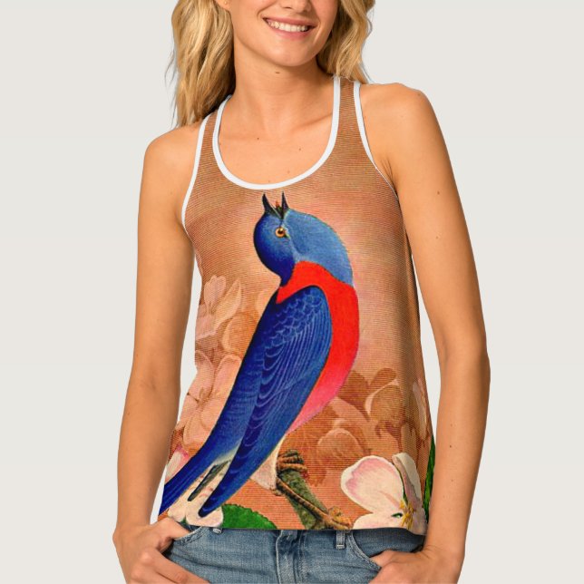 bluebird of happiness tank top (Front)