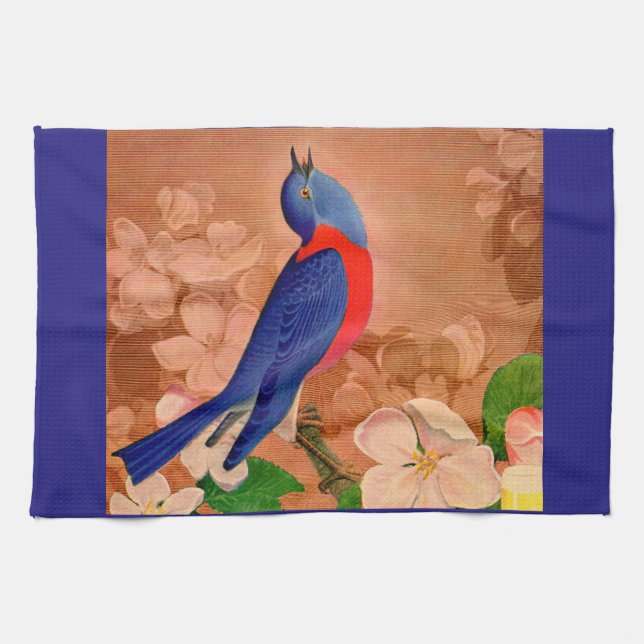 bluebird of happiness towel (Horizontal)