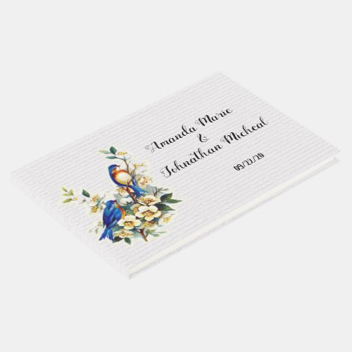 Bluebird Of Happiness Vintage Wedding Guest Book