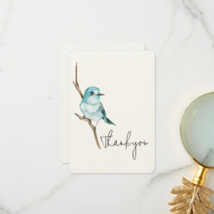 Bluebird On A Branch Thank You Card