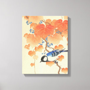 Bluebird on a Paulownia Tree Canvas Print
