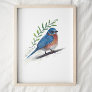 Bluebird Painting Art Print