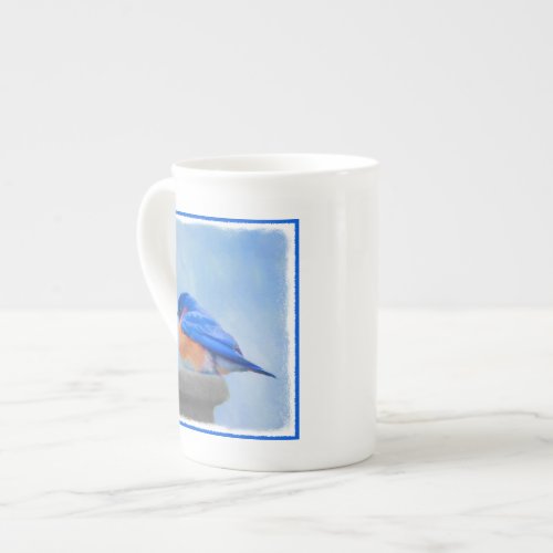 Bluebird Painting _ Original Bird Art Bone China Mug