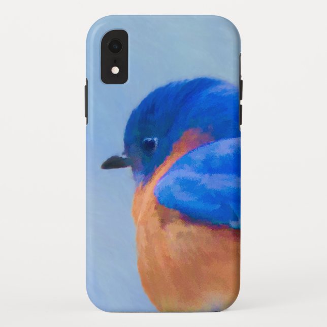 Bluebird Painting - Original Bird Art Case-Mate iPhone Case (Back)