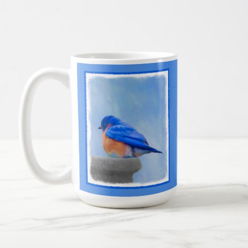 Bluebird Painting _ Original Bird Art Coffee Mug