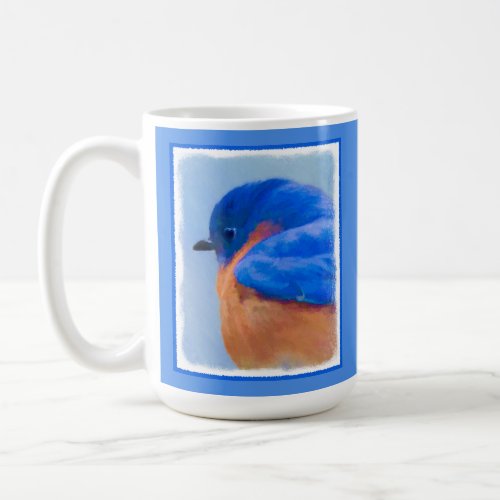 Bluebird Painting _ Original Bird Art Coffee Mug